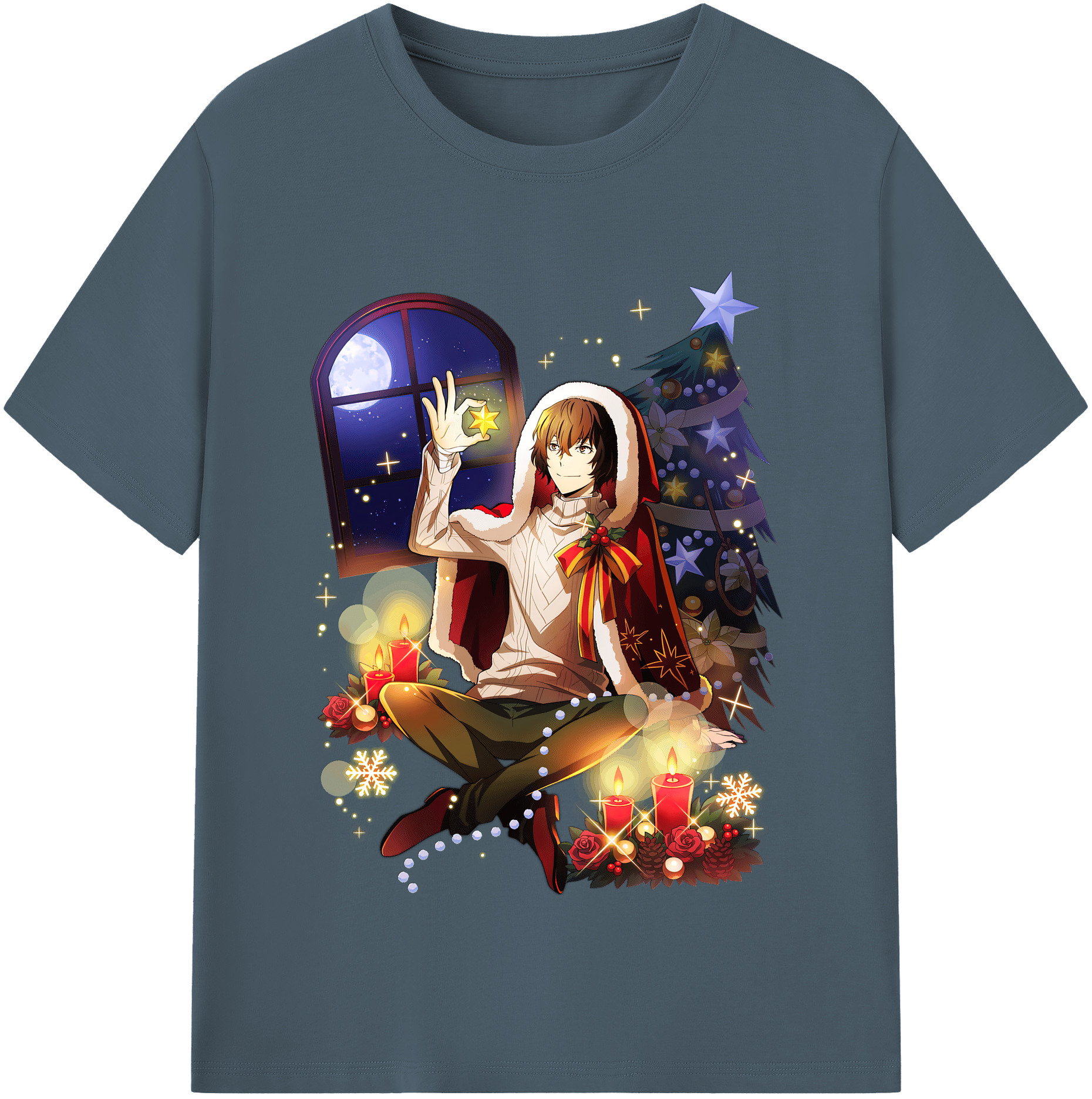 （画像用） 文豪ストレイドッグス Bungo Stray Dogs 綿100％半袖Tシャツ（フロントプリント）